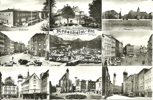 Rosenheim bahnhof - ak,
