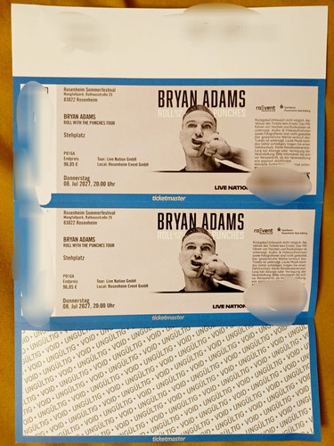 Bryan adams ticket stehplatz - bryan,